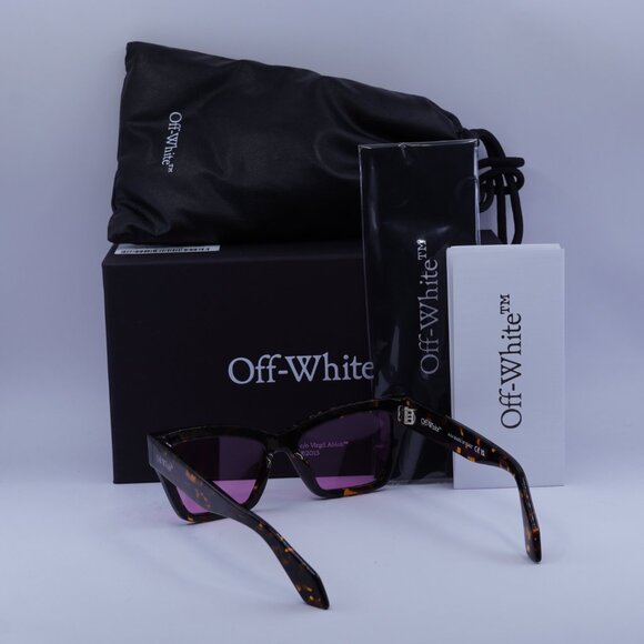 Off-White OERI110 CINCINNATI 6030 Cat Eye Sunglasses – Havana/Pink main image 7